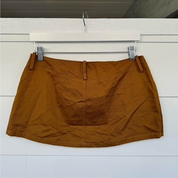 NWT Superdown Emmet Micro Mini Skirt in Brown - Picture 5 of 7